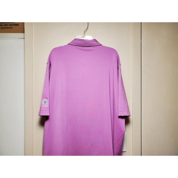 Peter Millar Summer Comfort XL Polo Shirt Purple and Blue Striped‎ - Picture 2 of 5